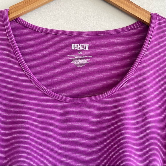 Duluth Trading Co Women's NoGA Classic Short Sleeve Dress Size XXL Purple - Picture 5 of 8